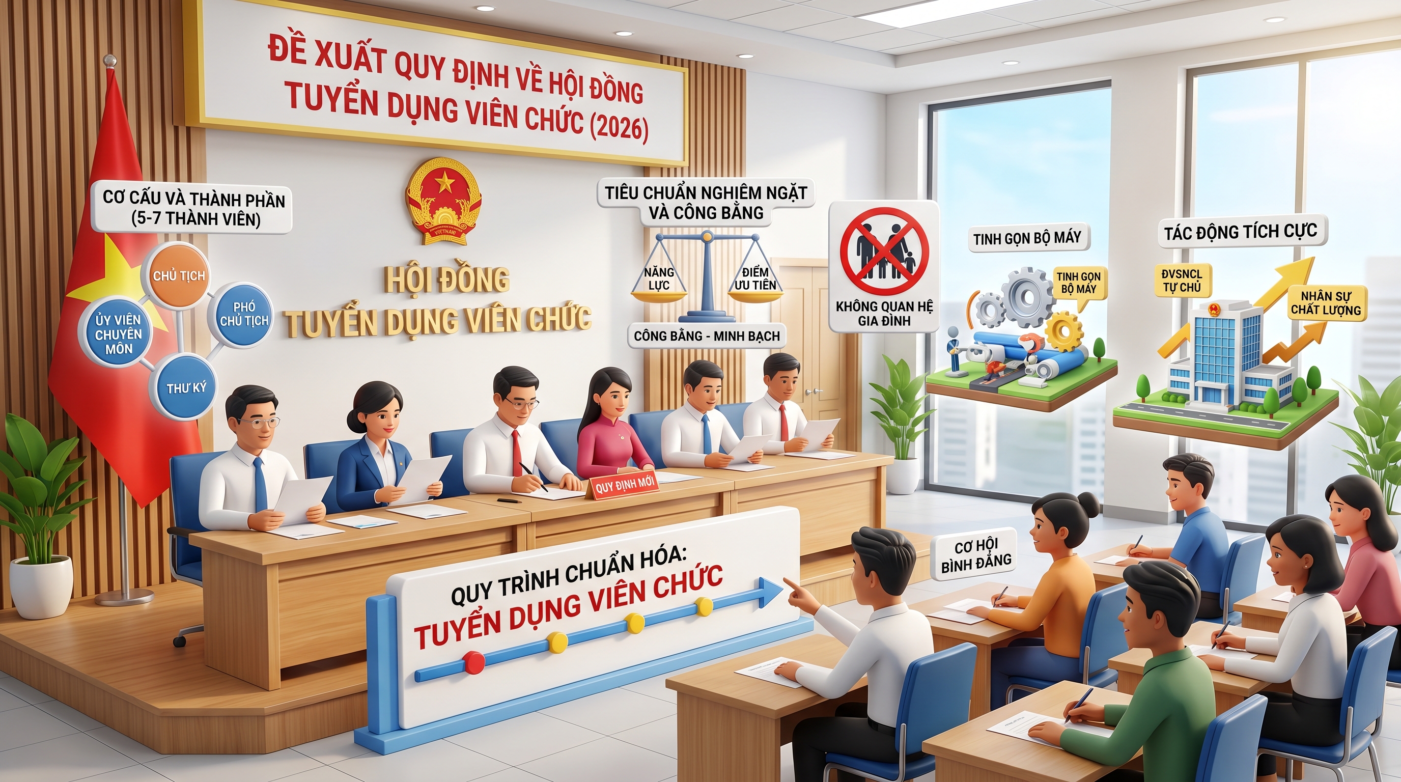 Đề xuất quy định về Hội đồng tuyển dụng viên chức trong đơn vị sự nghiệp công lập: Cập nhật mới nhất 2026