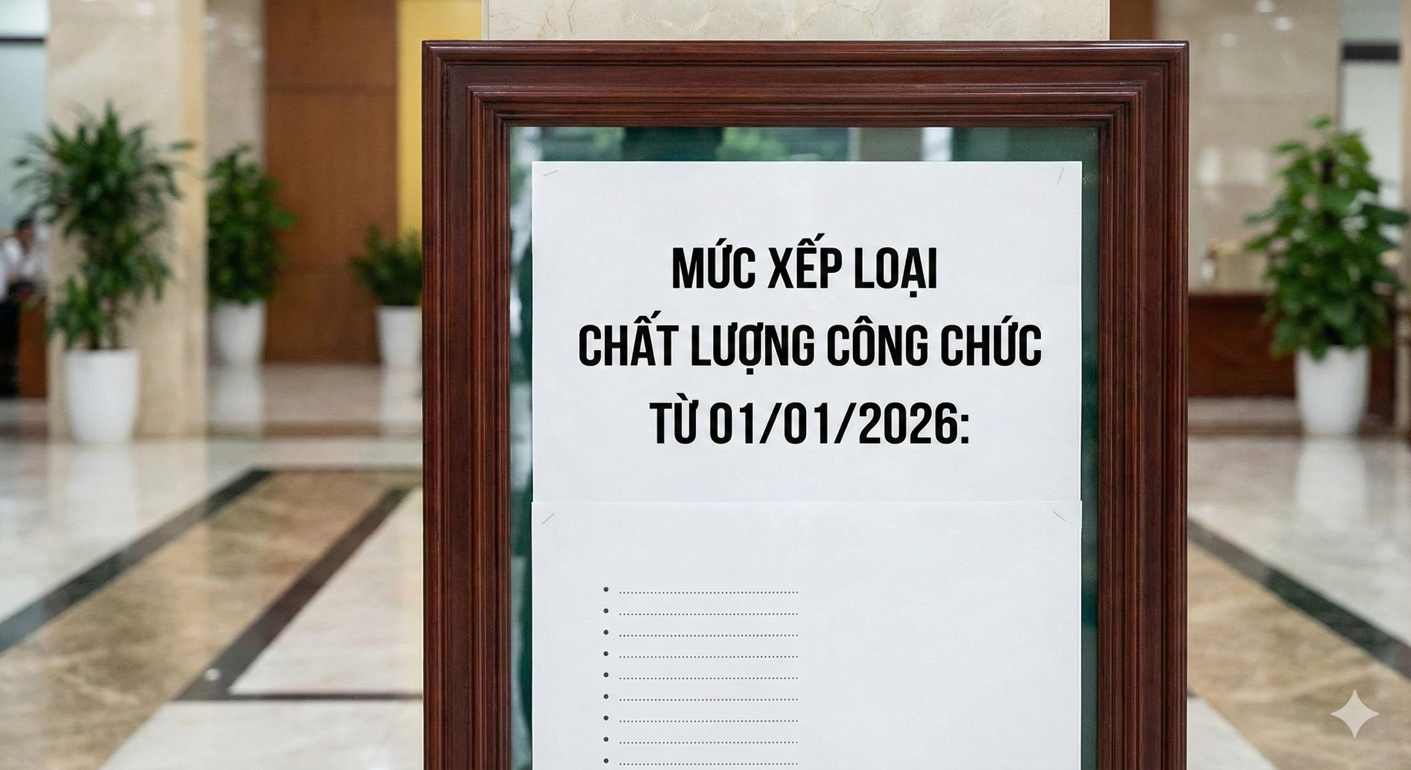Mức xếp loại chất lượng công chức từ 01/01/2026