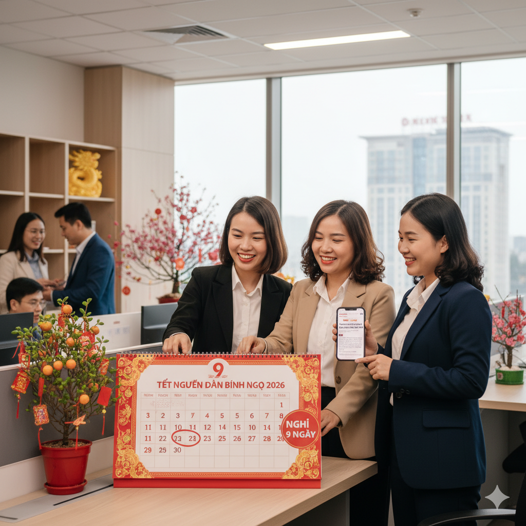 Đề xuất nghỉ Tết Nguyên đán 2026: Công chức, viên chức được nghỉ 9 ngày liên tiếp