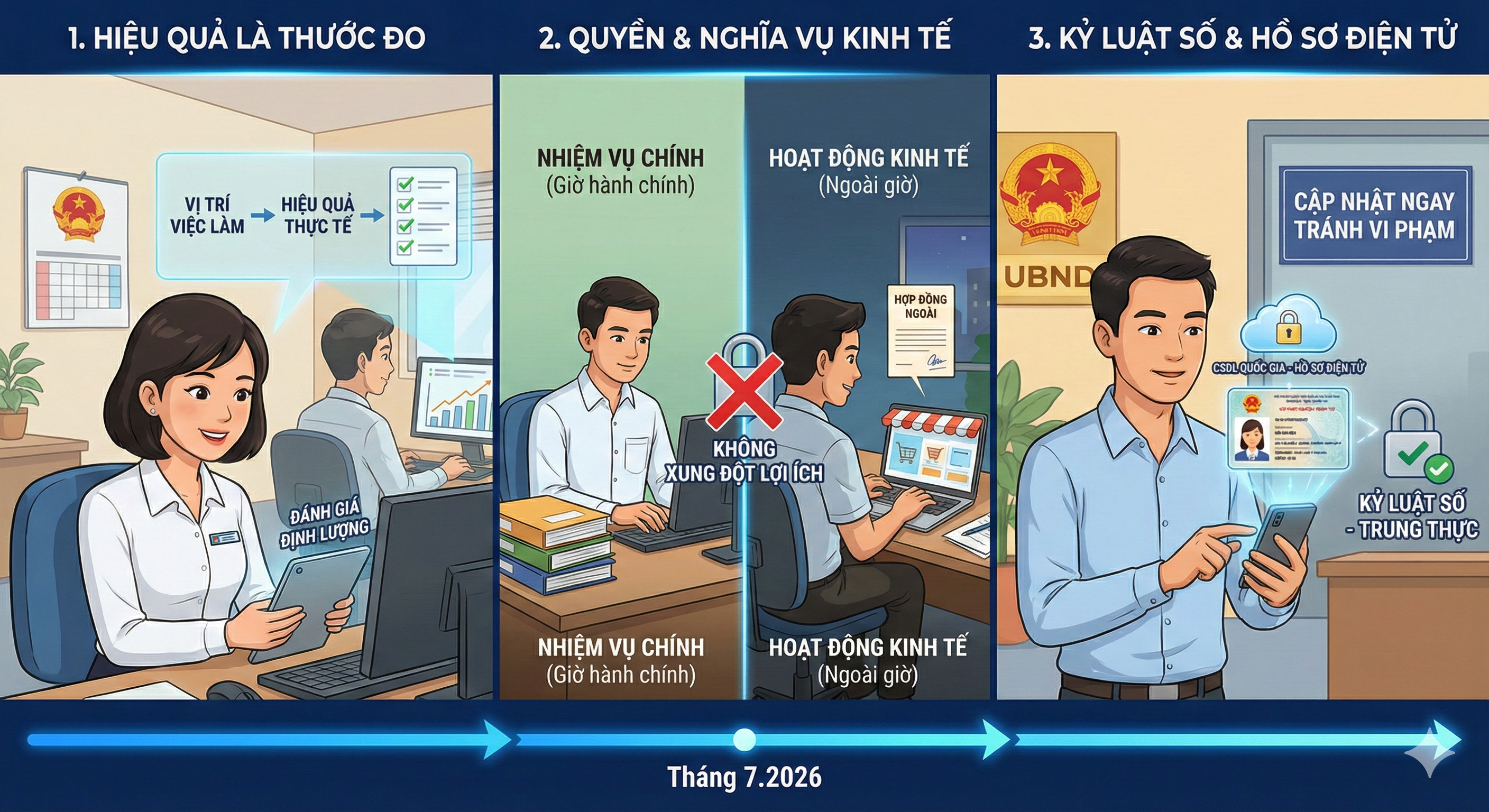 Nghĩa vụ của viên chức trong hoạt động nghề nghiệp từ 1/7/2026: Những điểm mới cốt lõi