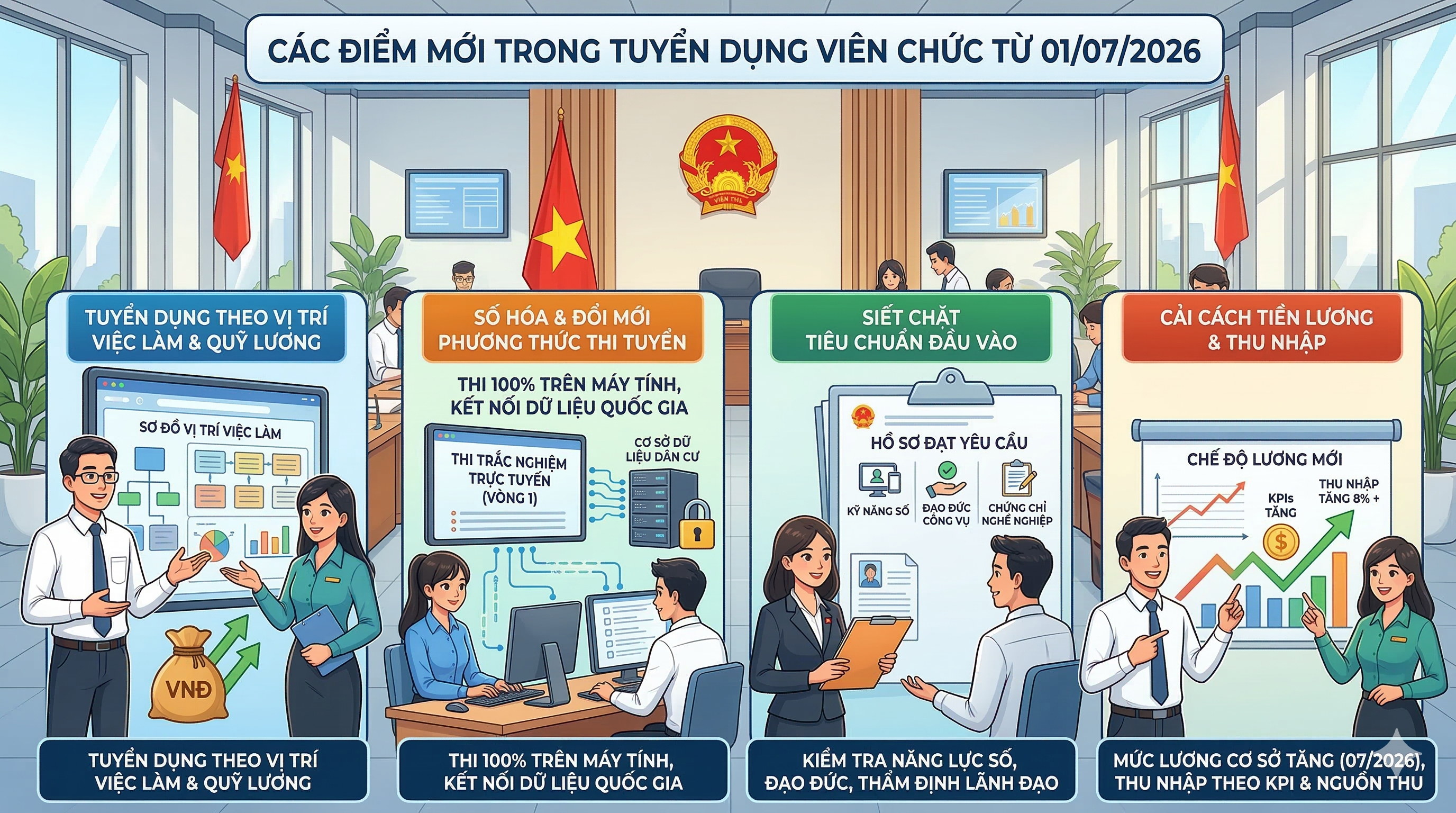 Tuyển Dụng Viên Chức Từ 1.7.2026 Có Gì Mới? 4 Thay Đổi Quan Trọng Cần Biết