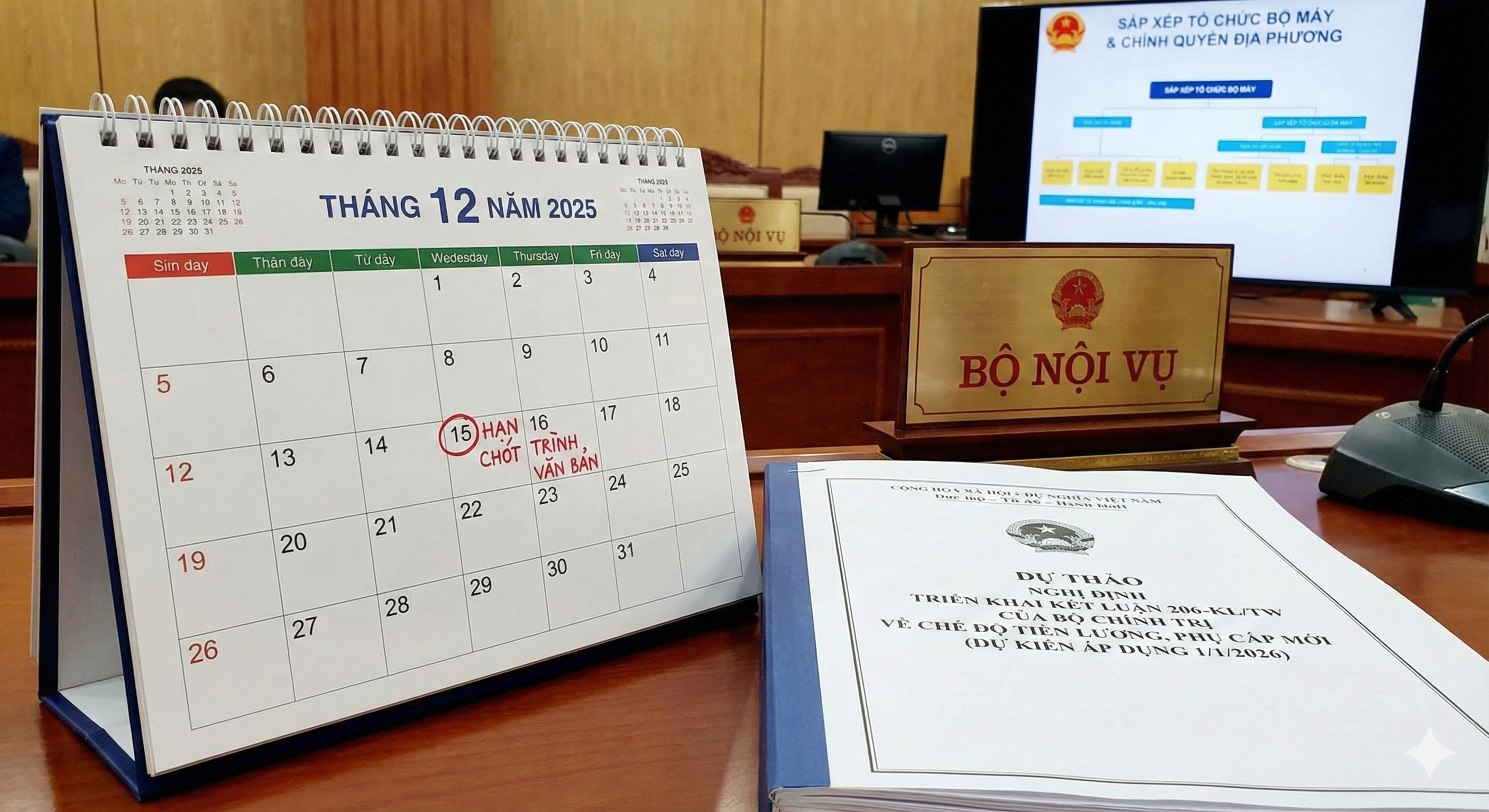 Kết luận 206-KL/TW về tiền lương phụ cấp: Văn bản triển khai Kết luận 206-KL/TW phải trình trước ngày 15/12