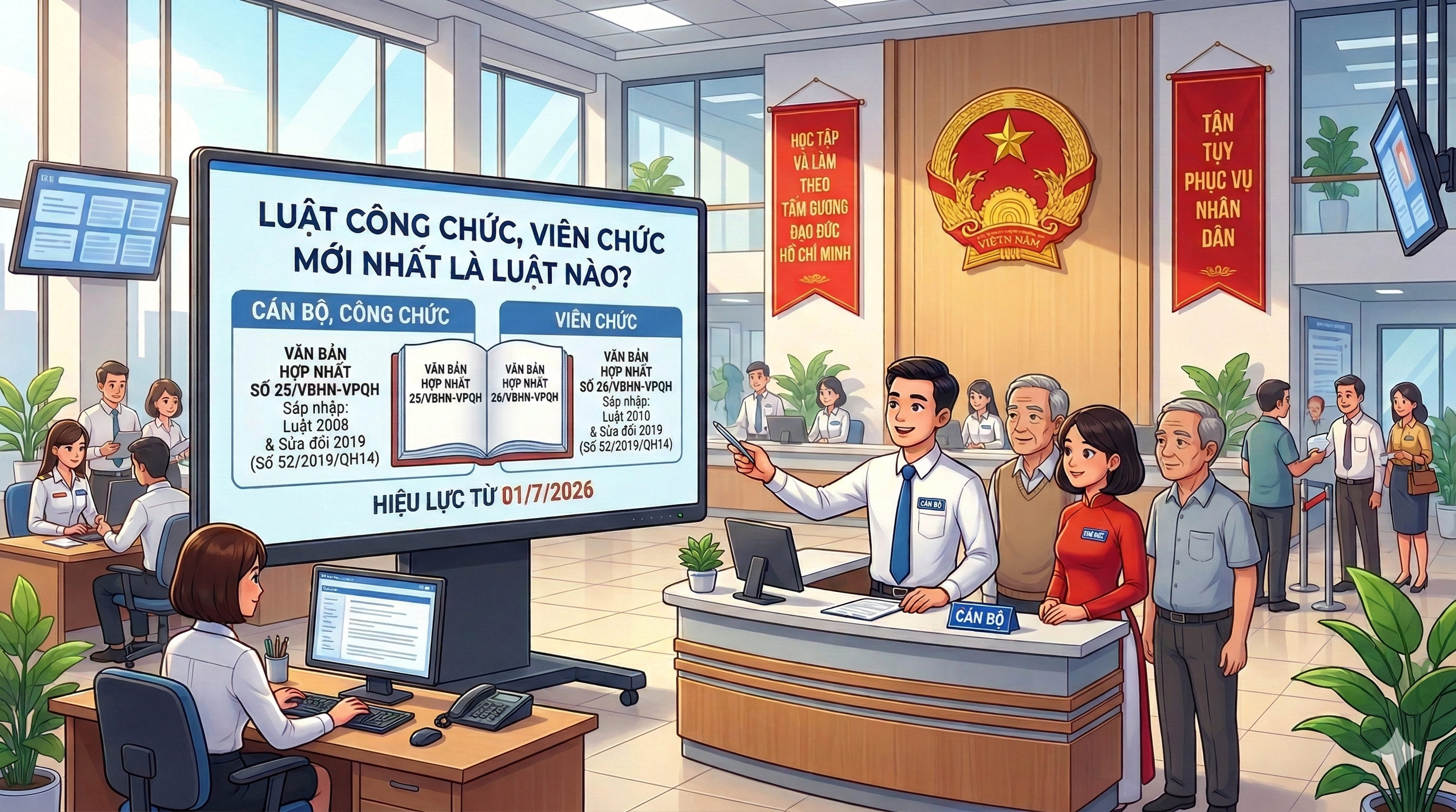 Luật công chức viên chức mới nhất là Luật nào?