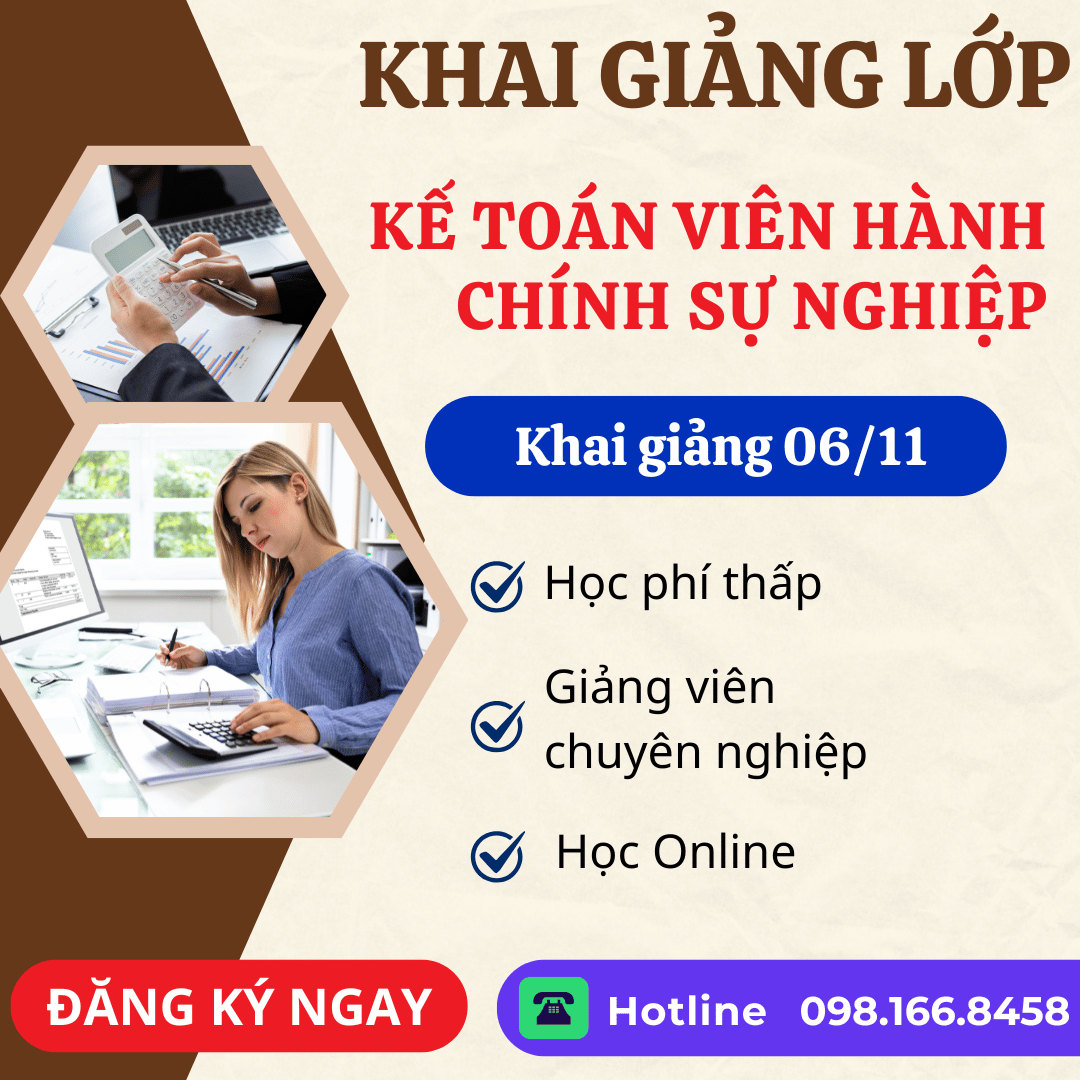 KHAI GIẢNG LỚP KẾ TOÁN VIÊN HÀNH CHÍNH SỰ NGHIỆP